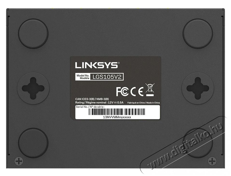 Linksys SMB LGS105 5port nem menedzselhető asztali Switch - 10/100/1000Mbps LAN Iroda és számítástechnika - Hálózat - Switch - 369733