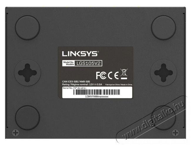 Linksys SMB LGS105 5port nem menedzselhető asztali Switch - 10/100/1000Mbps LAN Iroda és számítástechnika - Hálózat - Switch - 369733