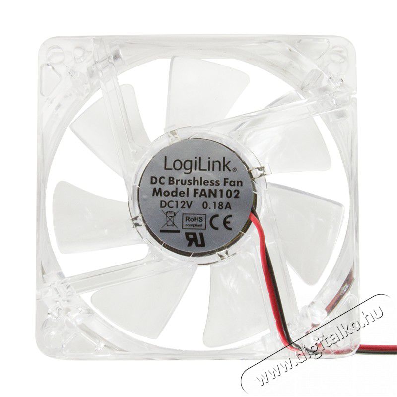 LogiLink FAN102 80x80x25mm ventilátor Iroda és számítástechnika - Egyéb számítástechnikai termék - 326090