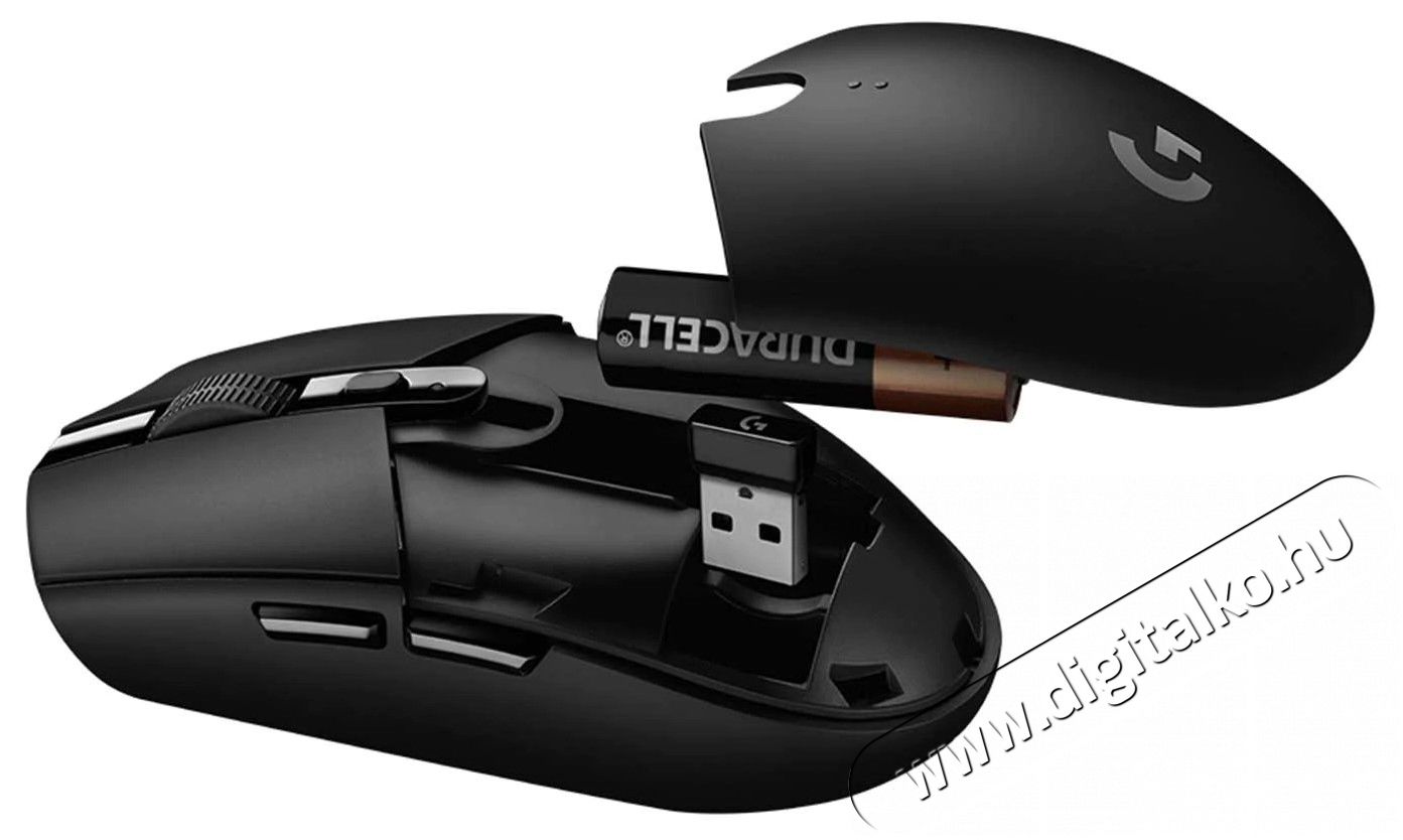 Logitech G305 Lightspeed USB vezeték nélküli fekete gamer egér Iroda és számítástechnika - Egér - Vezeték nélküli egér - 367945