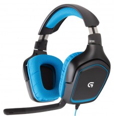 Logitech G430 (981-000537) Gamer headset - fekete/kék Audio-Video / Hifi / Multimédia - Fül és Fejhallgatók - Fejhallgató mikrofonnal / headset - 322288