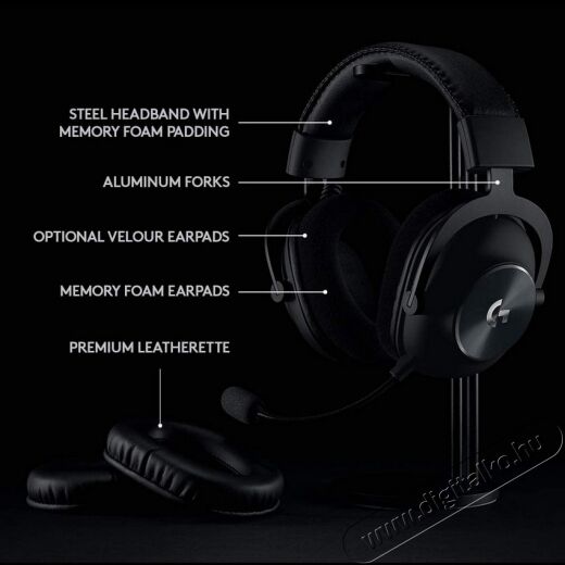 Logitech G PRO X USB vezetékes gamer headset - fekete  Audio-Video / Hifi / Multimédia - Fül és Fejhallgatók - Fejhallgató - 367925