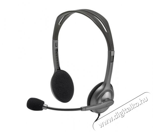 Logitech H110 jack vezetékes headset (981-000271) Audio-Video / Hifi / Multimédia - Fül és Fejhallgatók - Fejhallgató mikrofonnal / headset - 321777
