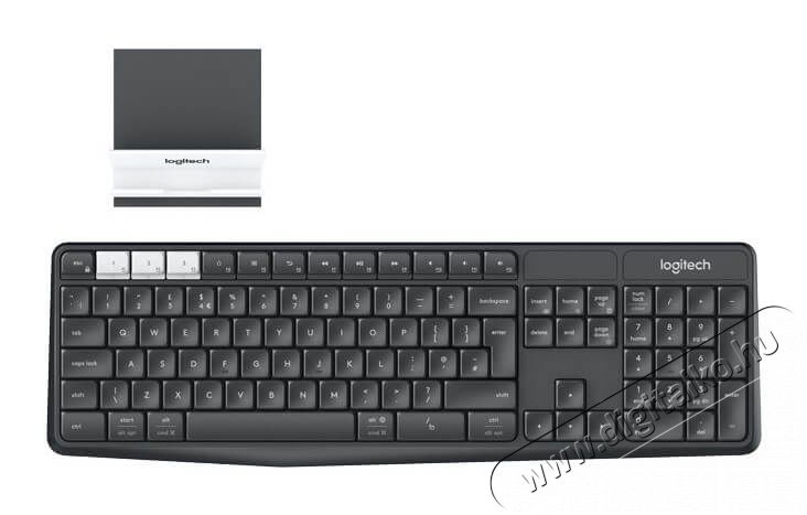 Logitech K375s Multi-device fekete Bluetooth állvány és billentyűzet Újdonságok - Új termékek - 339607