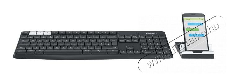 Logitech K375s Multi-device fekete Bluetooth állvány és billentyűzet Újdonságok - Új termékek - 339607