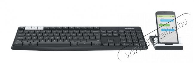 Logitech K375s Multi-device fekete Bluetooth állvány és billentyűzet Újdonságok - Új termékek - 339607