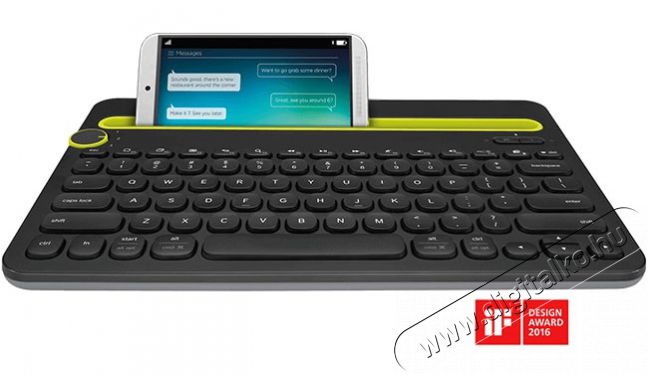 Logitech K480 Multi-device Bluetooth billentyűzet US - fekete  Újdonságok - Új termékek - 321786