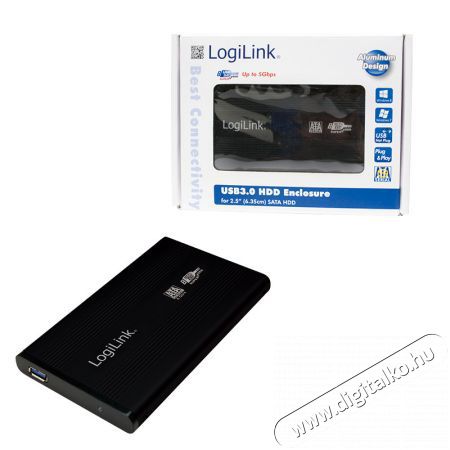 LogiLink UA0106 Szuper sebességű USB 3.0-ás alumínium HDD ház 2.5-os SATA HDD-hez Egyéb - Nem forgalmazzuk ! - 326113