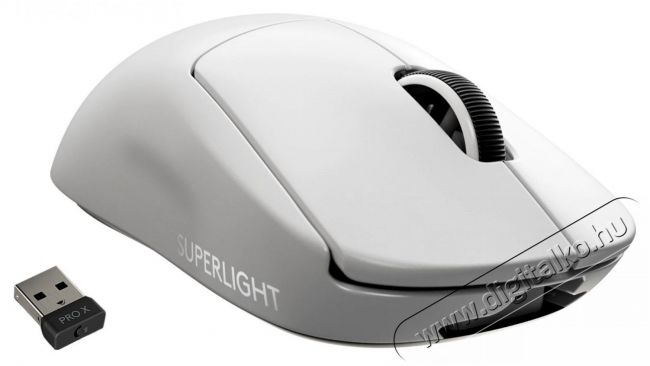 Logitech PRO X Superlight gamer egér - fehér Iroda és számítástechnika - Egér - Vezeték nélküli egér - 374175