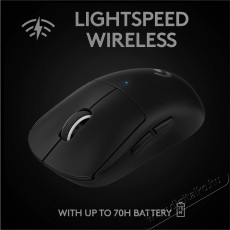 Logitech PRO X Superlight gamer egér - fekete Iroda és számítástechnika - Egér - Vezeték nélküli egér - 374176