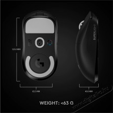 Logitech PRO X Superlight gamer egér - fekete Iroda és számítástechnika - Egér - Vezeték nélküli egér - 374176