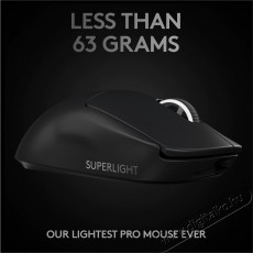 Logitech PRO X Superlight gamer egér - fekete Iroda és számítástechnika - Egér - Vezeték nélküli egér - 374176