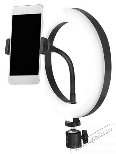 LogiLink AA0151 20cm fekete LED körlámpa okostelefonhoz Mobil / Kommunikáció / Smart - Mobiltelefon kiegészítő / tok - Tartó / rögzítő / állvány - 379631