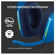 Logitech G733 Lightspeed Wireless RGB gamer headset - kék Audio-Video / Hifi / Multimédia - Fül és Fejhallgatók - Fejhallgató mikrofonnal / headset - 379642