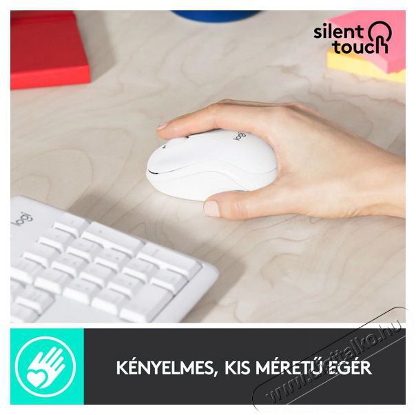 Logitech MK295 Silent HUN vezeték nélküli billentyűzet + egér - fehér Iroda és számítástechnika - Billentyűzet / billentyűzet szett - Vezetékes - 379652