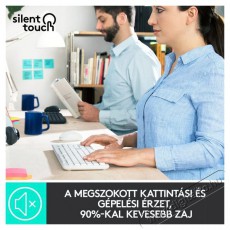 Logitech MK295 Silent HUN vezeték nélküli billentyűzet + egér - fehér Iroda és számítástechnika - Billentyűzet / billentyűzet szett - Vezetékes - 379652