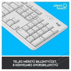 Logitech MK295 Silent HUN vezeték nélküli billentyűzet + egér - fehér Iroda és számítástechnika - Billentyűzet / billentyűzet szett - Vezetékes - 379652