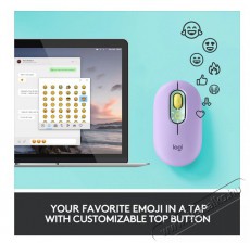 Logitech POP with emoji vezeték nélküli egér - mentazöld Iroda és számítástechnika - Egér - Vezeték nélküli egér - 379661