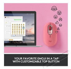 Logitech POP with emoji vezeték nélküli egér - rózsaszín Iroda és számítástechnika - Egér - Vezeték nélküli egér - 379662
