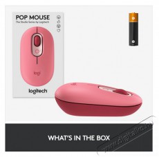 Logitech POP with emoji vezeték nélküli egér - rózsaszín Iroda és számítástechnika - Egér - Vezeték nélküli egér - 379662