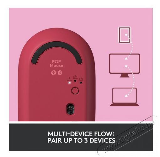 Logitech POP with emoji vezeték nélküli egér - rózsaszín Iroda és számítástechnika - Egér - Vezeték nélküli egér - 379662