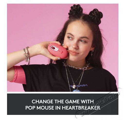 Logitech POP with emoji vezeték nélküli egér - rózsaszín Iroda és számítástechnika - Egér - Vezeték nélküli egér - 379662