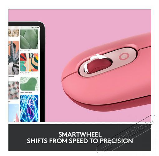 Logitech POP with emoji vezeték nélküli egér - rózsaszín Iroda és számítástechnika - Egér - Vezeték nélküli egér - 379662