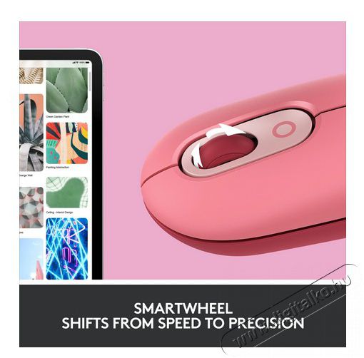 Logitech POP with emoji vezeték nélküli egér - rózsaszín Iroda és számítástechnika - Egér - Vezeték nélküli egér - 379662