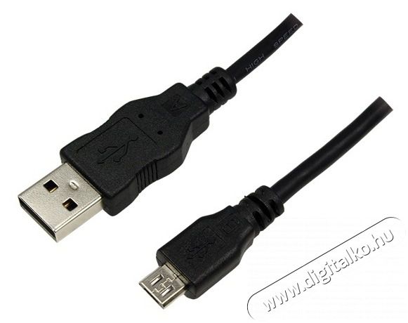 LogiLink CU0034 USB 2.0 A apa - USB Micro apa 1,8m kábel Iroda és számítástechnika - Számítógép tartozék - USB kábel - 387676