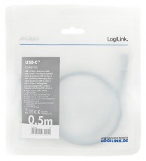 LogiLink CUA0105 50cm USB 3.2 Gen2 Type-C apa - anya kábel Mobil / Kommunikáció / Smart - Tablet / E-book kiegészítő, tok - Kábel - 398530