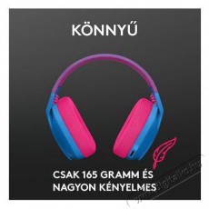 Logitech G435 Lightspeed Wireless kék gamer headset Audio-Video / Hifi / Multimédia - Fül és Fejhallgatók - Fejhallgató mikrofonnal / headset - 384917