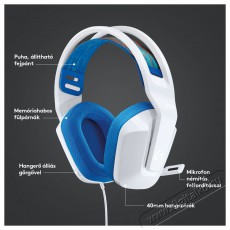 Logitech G335 fehér gamer headset Audio-Video / Hifi / Multimédia - Fül és Fejhallgatók - Fejhallgató mikrofonnal / headset - 384924