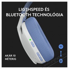 Logitech G435 Lightspeed Wireless fehér gamer headset Audio-Video / Hifi / Multimédia - Fül és Fejhallgatók - Fejhallgató mikrofonnal / headset - 384925