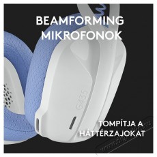 Logitech G435 Lightspeed Wireless fehér gamer headset Audio-Video / Hifi / Multimédia - Fül és Fejhallgatók - Fejhallgató mikrofonnal / headset - 384925