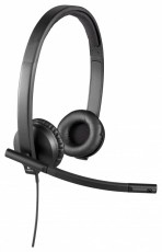 Logitech H570e USB fekete headset Audio-Video / Hifi / Multimédia - Fül és Fejhallgatók - Fejhallgató mikrofonnal / headset - 428293