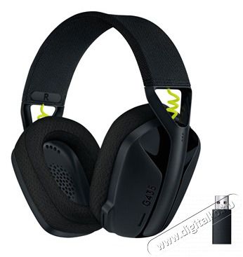 Logitech G435 Lightspeed Wireless fekete gamer headset Audio-Video / Hifi / Multimédia - Fül és Fejhallgatók - Fejhallgató mikrofonnal / headset - 437312