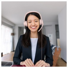 Logitech 981-001281 H390 USB-s rózsaszín mikrofonos fejhallgató Audio-Video / Hifi / Multimédia - Fül és Fejhallgatók - Fejhallgató mikrofonnal / headset - 465043