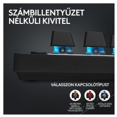 Logitech G PRO X TKL Lightspeed Tactile, fekete Iroda és számítástechnika - Billentyűzet / billentyűzet szett - Vezeték nélküli - 503385