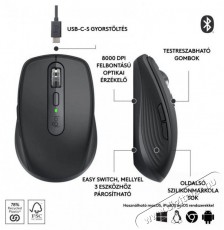 Logitech MX Anywhere 3S Graphite Iroda és számítástechnika - Egér - Vezeték nélküli egér - 503378
