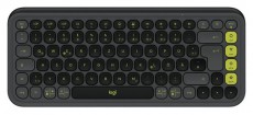 Logitech POP Icon Keys US vezeték nélküli grafitszürke/zöld billentyűzet Iroda és számítástechnika - Billentyűzet / billentyűzet szett - Vezeték nélküli - 507668