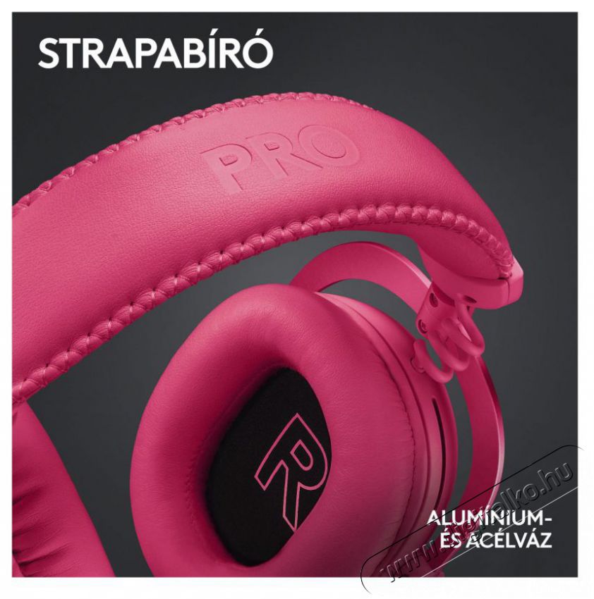 Logitech G PRO X 2 LIGHTSPEED Gaming Headset, r&oacute;zsasz&iacute;n Audio-Video / Hifi / Multim&eacute;dia - F&uuml;l &eacute;s Fejhallgat&oacute;k - Fejhallgat&oacute; mikrofonnal / headset - 510112