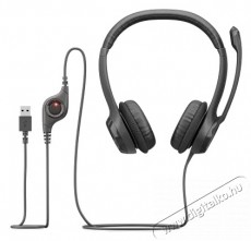 Logitech H390 USB Headset, fekete Audio-Video / Hifi / Multimédia - Fül és Fejhallgatók - Fejhallgató - 510106
