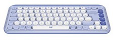 Logitech 920-013074 Pop Icon Keys US vezeték nélküli lila/piszkosfehér billentyűzet Iroda és számítástechnika - Billentyűzet / billentyűzet szett - Vezeték nélküli - 514434