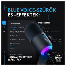 Logitech G Blue Yeti GX dinamikus RGB, black Fotó-Videó kiegészítők - Mikrofon - Fotó-videó mikrofon - 525245