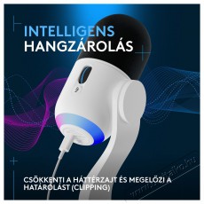 Logitech G Blue Yeti GX dinamikus RGB, off-white Fotó-Videó kiegészítők - Mikrofon - Fotó-videó mikrofon - 525243