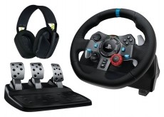 Logitech G29 Driving Force PC/PS4/PS5 korm&aacute;ny + G435 vezet&eacute;k n&eacute;lk&uuml;li fejhallgat&oacute; Iroda &eacute;s sz&aacute;m&iacute;t&aacute;stechnika - J&aacute;t&eacute;k konzol - Kontroller - 531350