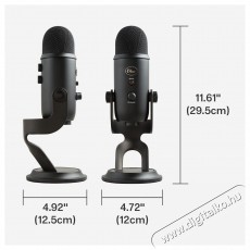Logitech Blue Yeti USB, Blackout (988-000229) Fot&oacute;-Vide&oacute; kieg&eacute;sz&iacute;tők - Mikrofon - Fot&oacute;-vide&oacute; mikrofon - 531405