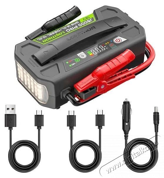 LOKITHOR J5000 PRO Ind&iacute;t&aacute;sr&aacute;seg&iacute;tő, 12 V, 5000 A, 100 Wh Aut&oacute;hifi / Aut&oacute; felszerel&eacute;s - Aut&oacute;s / aut&oacute;hifi kieg&eacute;sz&iacute;tő - Aut&oacute; akkumul&aacute;tor t&ouml;ltő - 531916