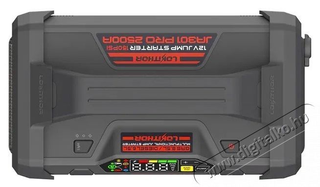LOKITHOR JA301 PRO Ind&iacute;t&aacute;sr&aacute;seg&iacute;tő, be&eacute;p&iacute;tett kompresszor, 12 V, 2500 A, 74 Wh Aut&oacute;hifi / Aut&oacute; felszerel&eacute;s - Aut&oacute;s / aut&oacute;hifi kieg&eacute;sz&iacute;tő - Aut&oacute; akkumul&aacute;tor t&ouml;ltő - 531920