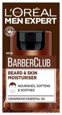 L'Oreal Paris Men Expert Barber Club hidrat&aacute;l&oacute; &eacute;s nyugtat&oacute; kr&eacute;m, f&eacute;rfiak szak&aacute;ll&aacute;hoz &eacute;s arcbőr&eacute;hez, &eacute;rz&eacute;keny bőrre, 50 ml Sz&eacute;ps&eacute;g&aacute;pol&aacute;s / Eg&eacute;szs&eacute;g - Arc / bőr &aacute;pol&aacute;s - Kieg&eacute;sz&iacute;tő - 537076